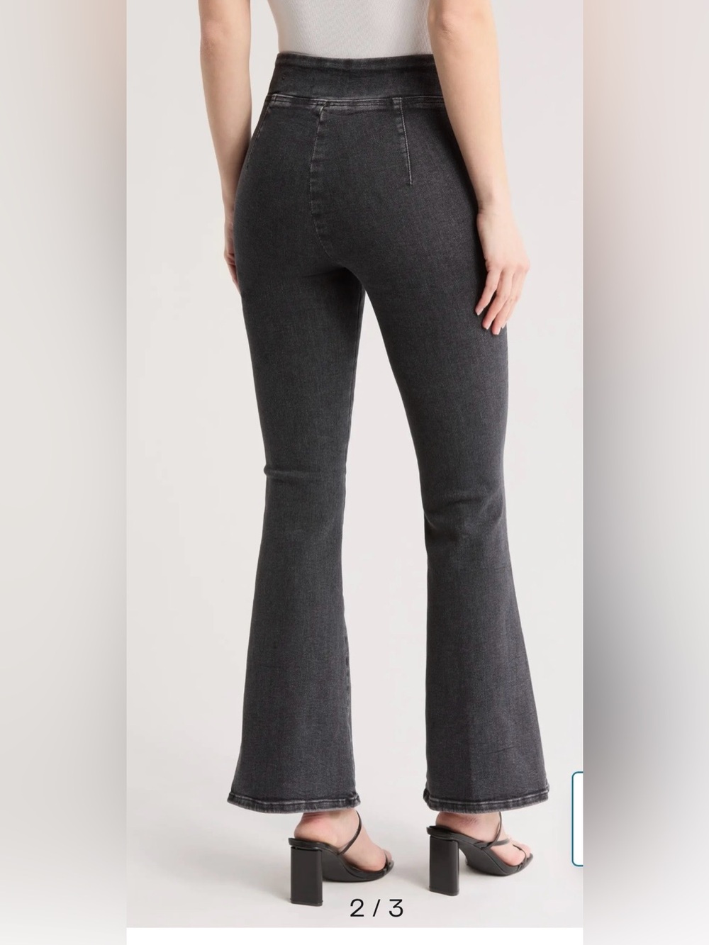 Frame Denim Black The Jetset Flare Jeans